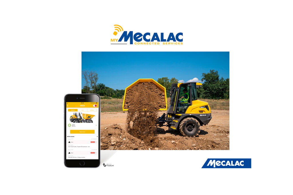 La télématique MyMecalac Connected Services désormais disponible sur les dumpers Mecalac