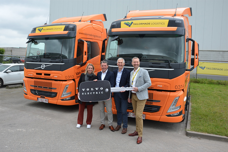 Tailormade Logistics met en service 2 camions électriques Volvo
